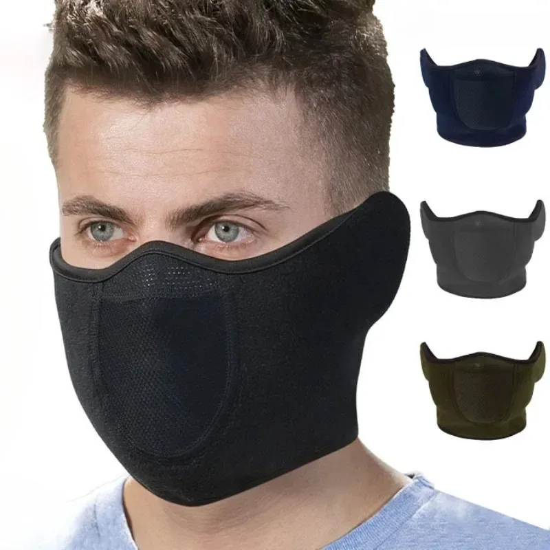 

Fashion Winter Thermal Fleece Balaclava Full Face Mask Skiing Hat Bandana Hat Windproof Snowboard Scarves Women's Men Helmet Cap