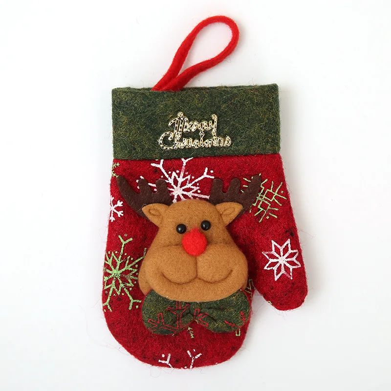 thumbnail image 1 of Decoraciones navideñas Vajilla de mesa para restaurante Juegos de mesa para cenas Juegos de cuchillos y tenedores Bolsas de regalo Guantes de fieltro que se pueden colgar, 1 of 5