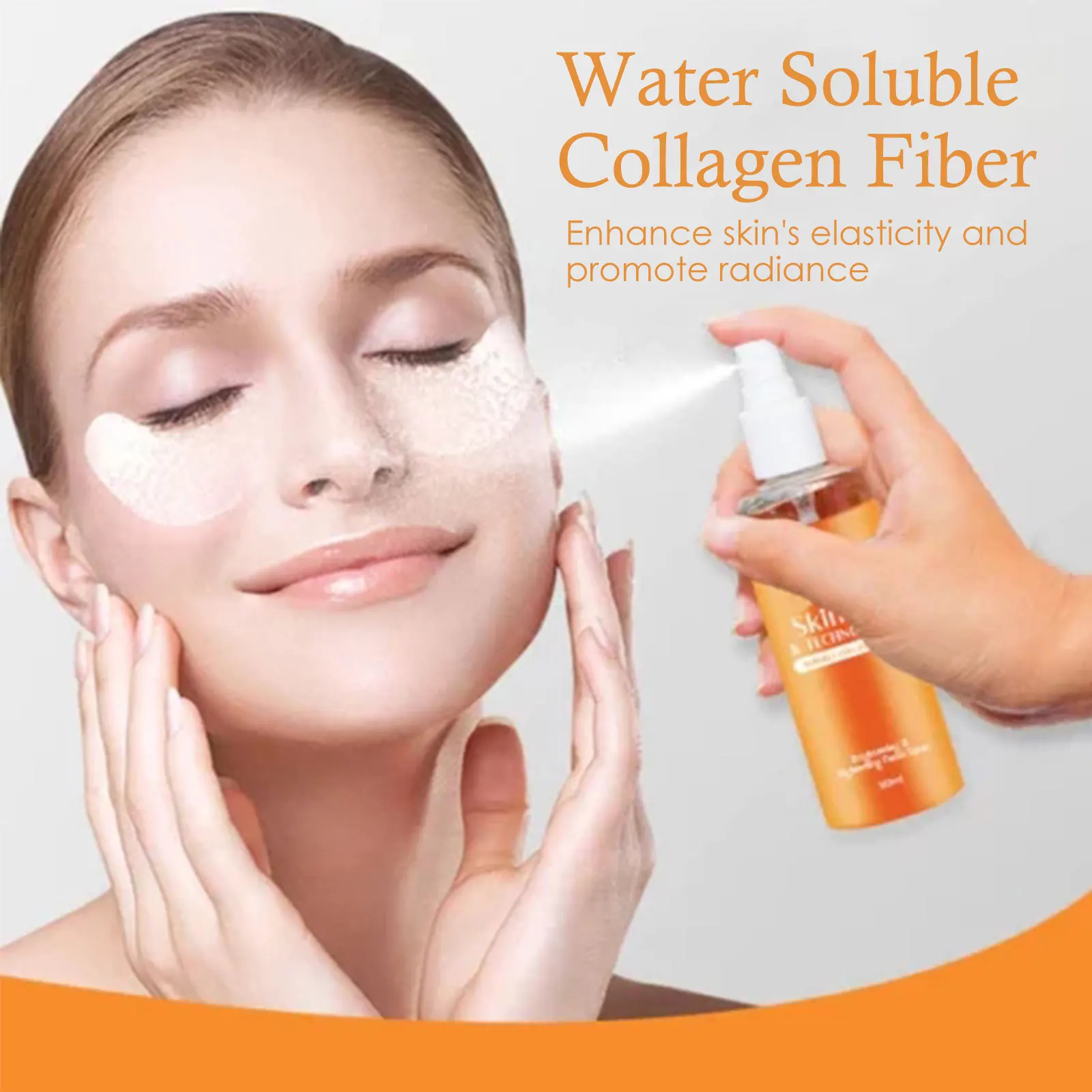 Highprime Water Soluble Collagen Film Black Technology Mist Kit Facial Skin Care Suit Anti Wrinkle Firming Remove Eye Bags Mask 5