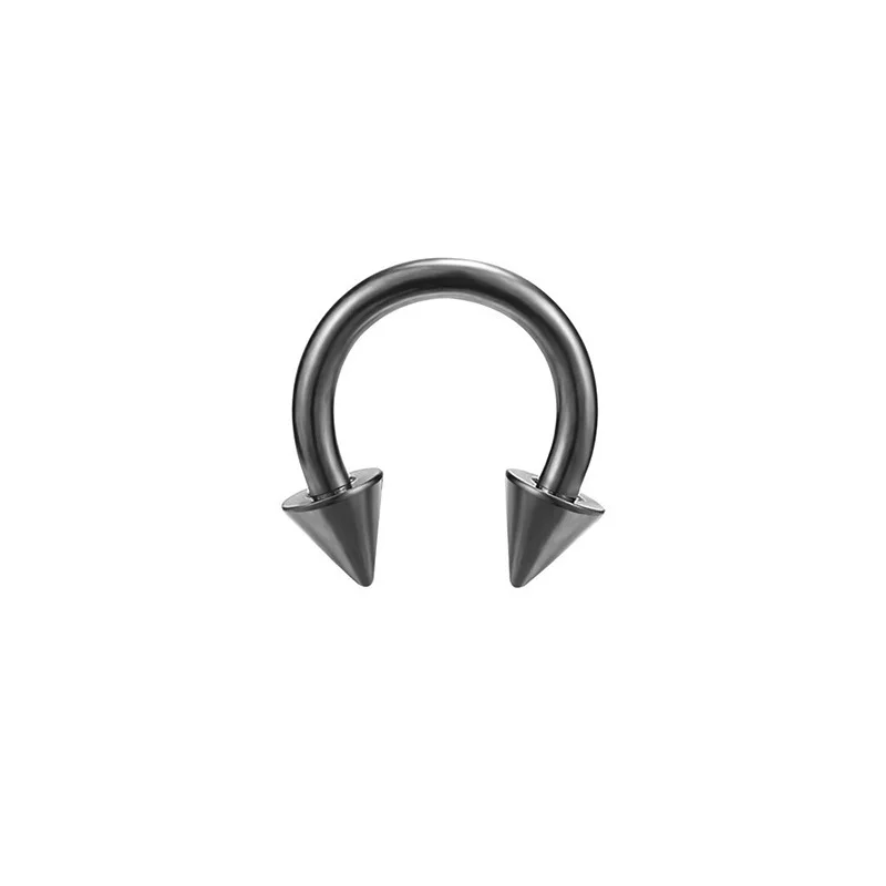 ASTM F136 Titan Tragus Piercing 16G Schwarz Nasenringe Zirkon Klapp Knorpel Septum Ohrring Piercing Körperschmuck Großhandel – Detail 11