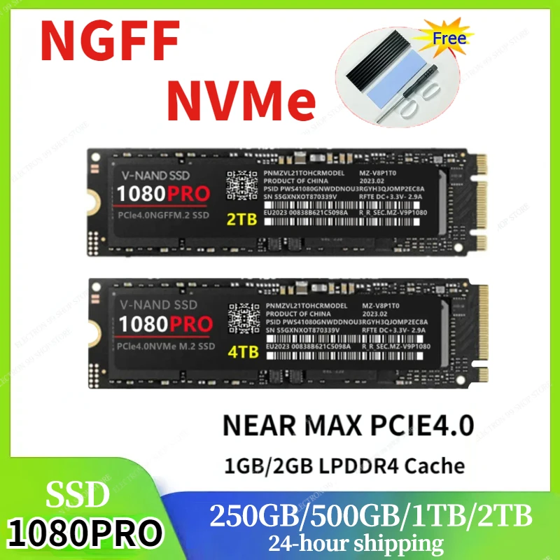 

NEW Original 1TB SSD For PS5 8TB 1080Pro M.2 SSD PCIE4.0 NVME/ NGFF Hard Drive 4TB/2TB Internal Hard Disk For Laptop/Desktop/mac
