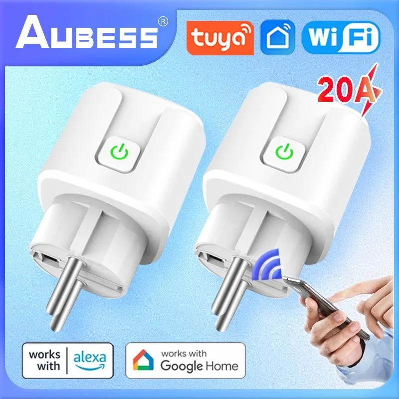 AUBESS Tuya Zigbee Smart Plug Work with  Alexa Google Home Yande