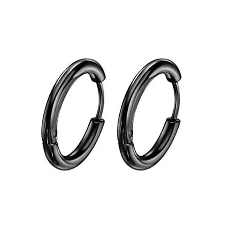 Orecchini Stainless Steel Pack 9 Paia Di Orecchini In Acciaio Inox - Croce, Pendenti, Huggie, Cerchi, Per Donna E Uomo Kit Orecchini Trendy