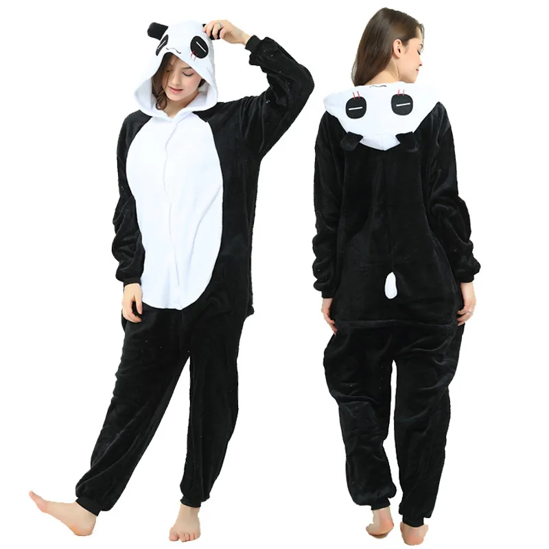 Animal Unicorn Pajamas Adults Winter Sleepwear Kigurumi Wolf Dog Panda Pyjamas Women Onesie Anime Costumes Flannel Jumpsuit kigurumi pajamas onesies cosplay pajamas onesies flannel pajamas onesies