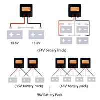 Équilibreur de batterie solaire 2x12V, système d'égaliseur avec affichage LED pour batterie au Lithium GEL Lifepo4 24V 48V 60V 72V 96V 2
