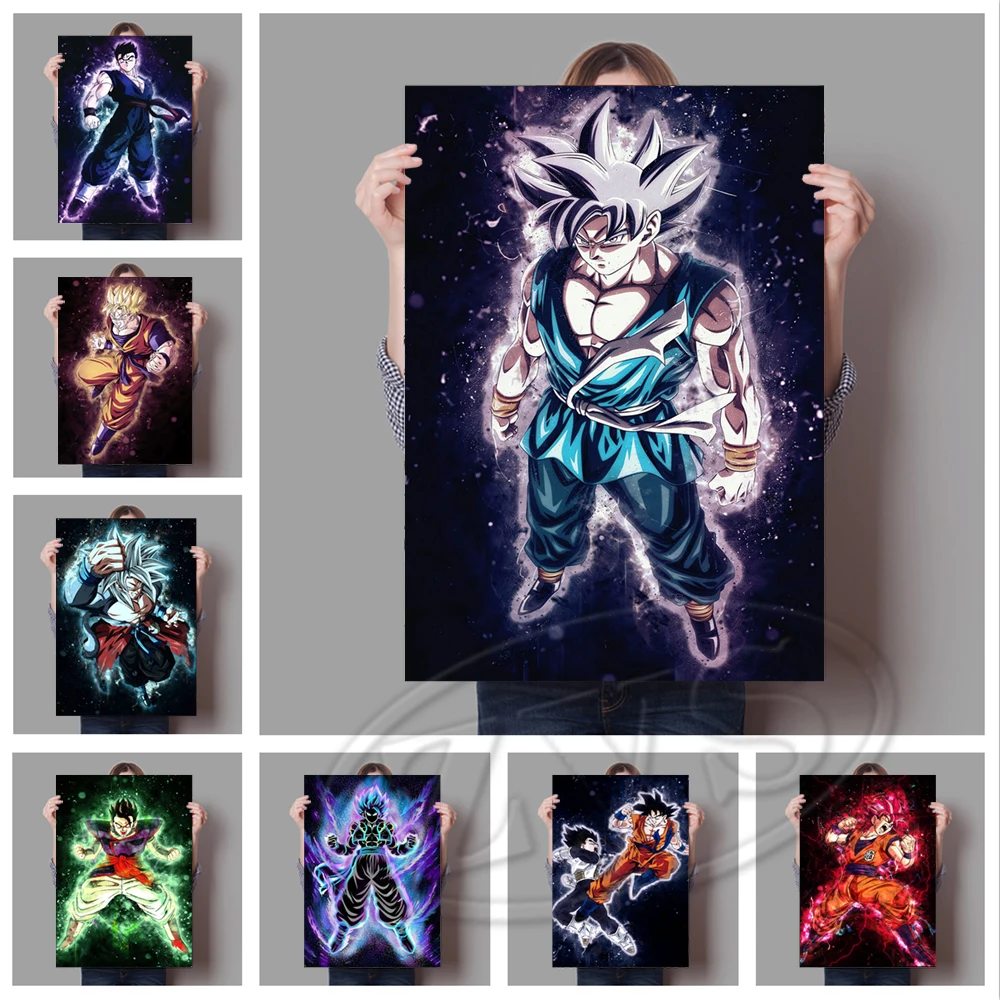 Dragon Ball Z Adesivos de parede para crianças, Papel de parede 3D, Cartoon  Anime, Pintura Decorativa Goku, Decoração Infantil, Presentes de  aniversário - AliExpress