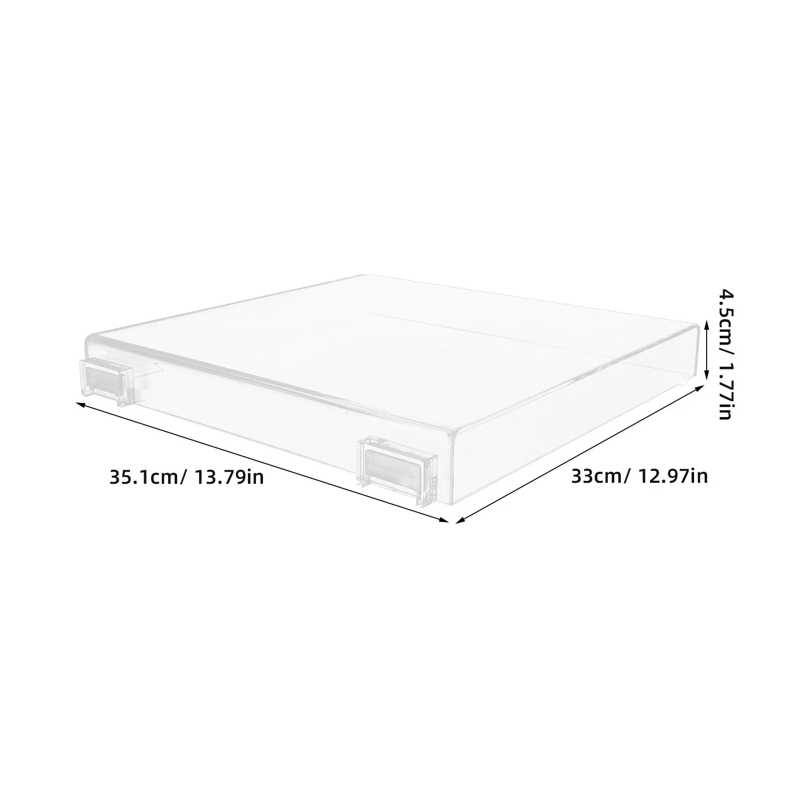 LP60X 비닐 레코드 플레이어용 투명 방진 보호 커버, 투명 아크릴 턴테이블 먼지 커버, 탈착식 보호 장치