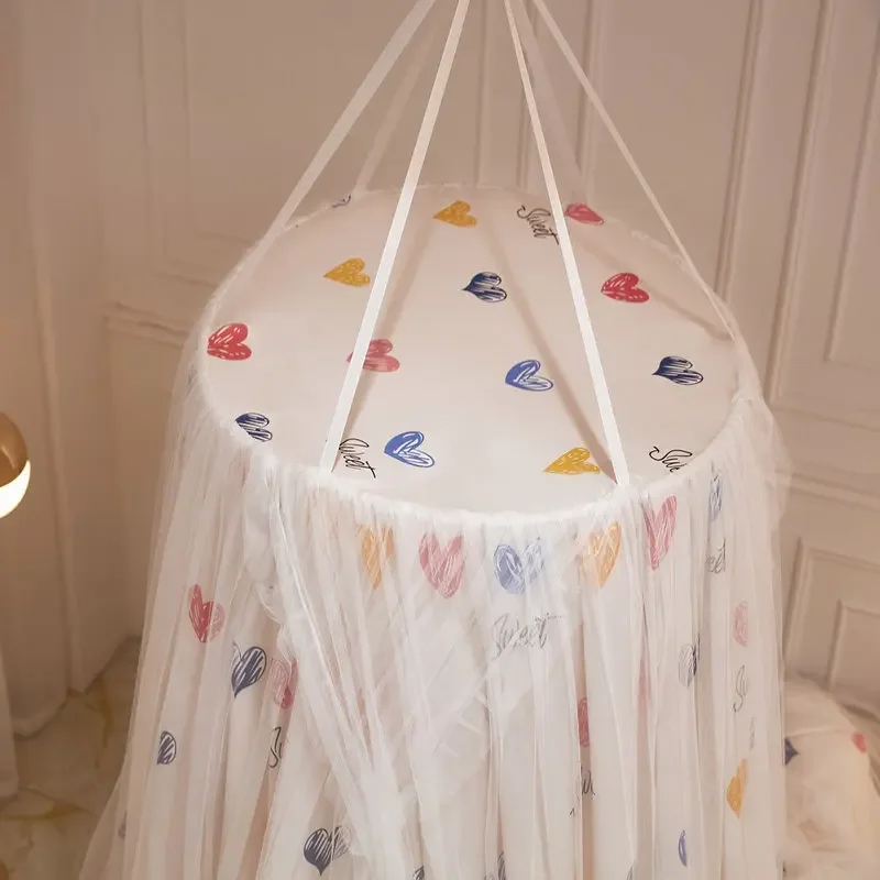 Double Layer Bed Curtain Princess Suspended Dome Mosquito Net Household Shading Curtain Bed Cover Mosquito Net Room Decor