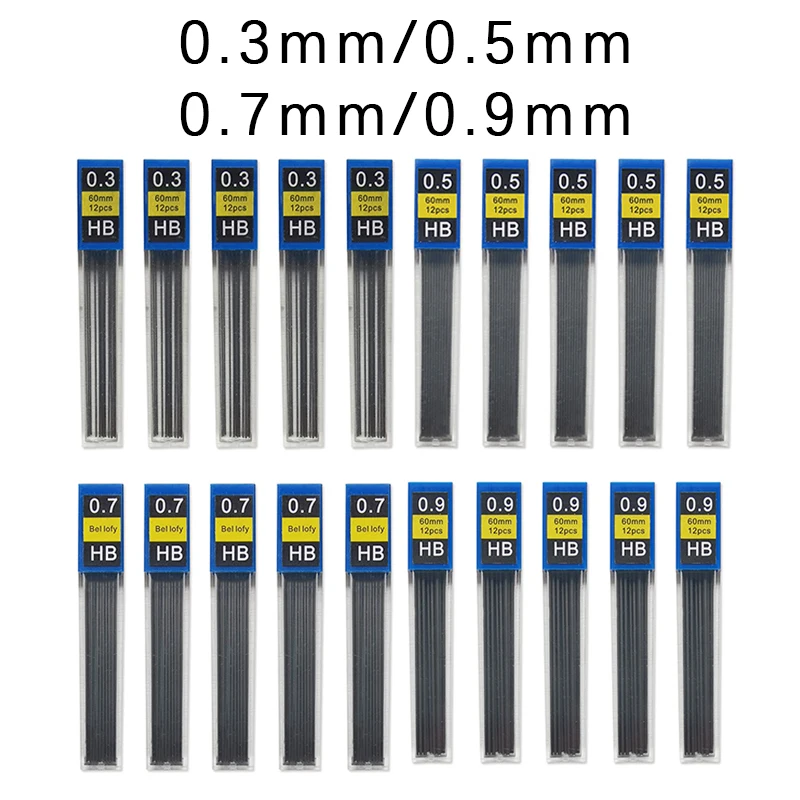 20pcslotMechanicalPencilLeadRefill03mm05mm07mm09mmArt
