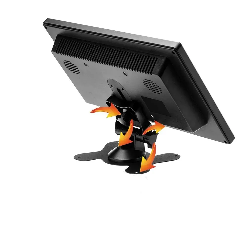 10.1" LCD HD Monitor Mini TV Computer Display Color Screen 2 Channel Video Input Security Monitor With Speaker VGA monitor display