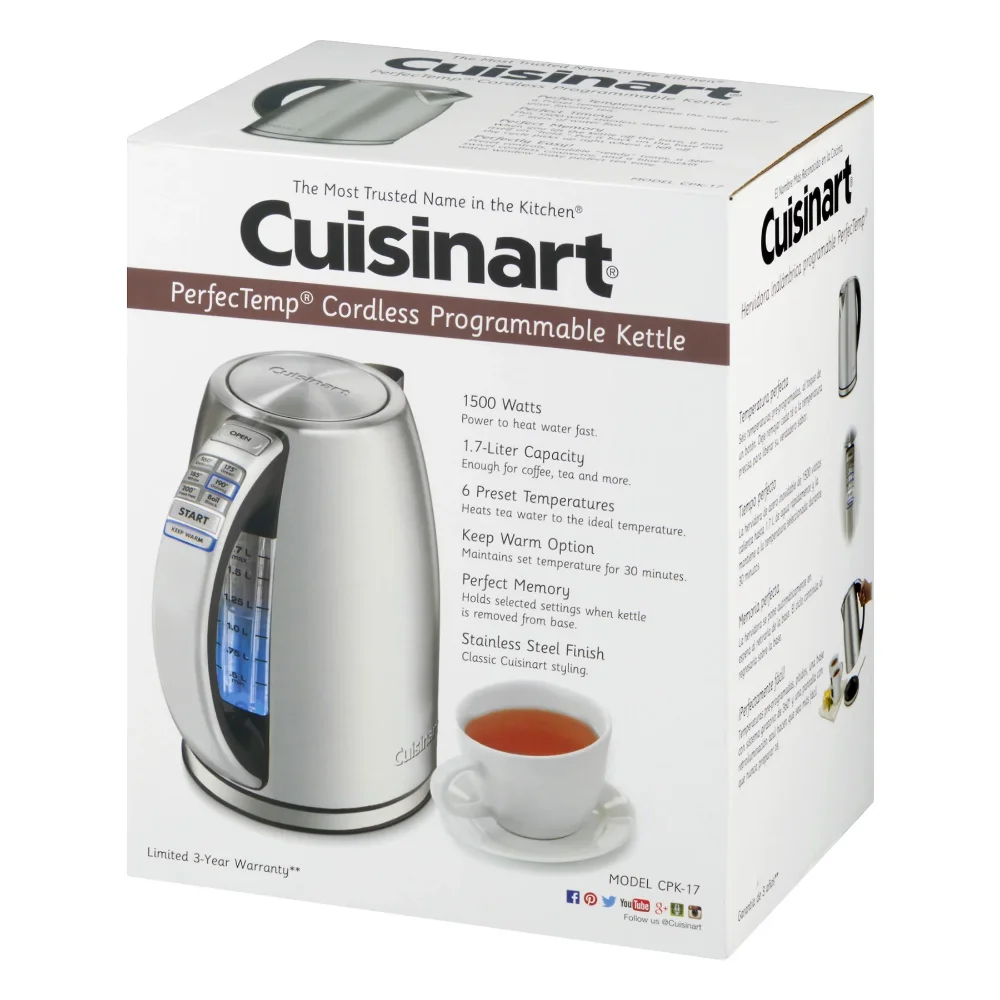Cuisinart - PerfecTemp Cordless Electric Kettle