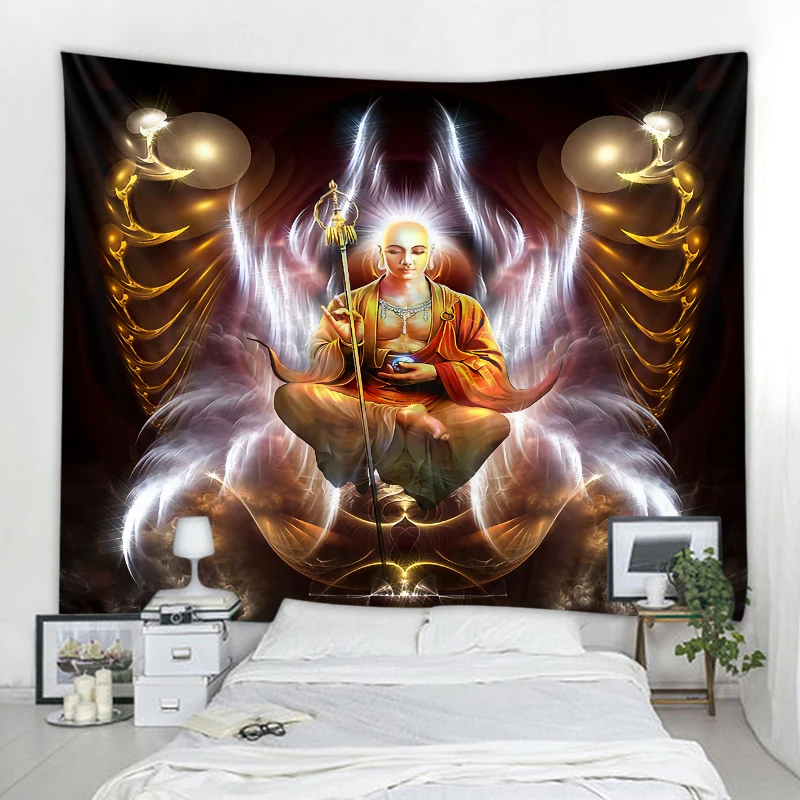 

Mandala Buddha Decoration Wall Tapestry Squash Witchcraft Bohemian Hippie Wall Decoration Curtain Tapestry Wall Cloth Hanging