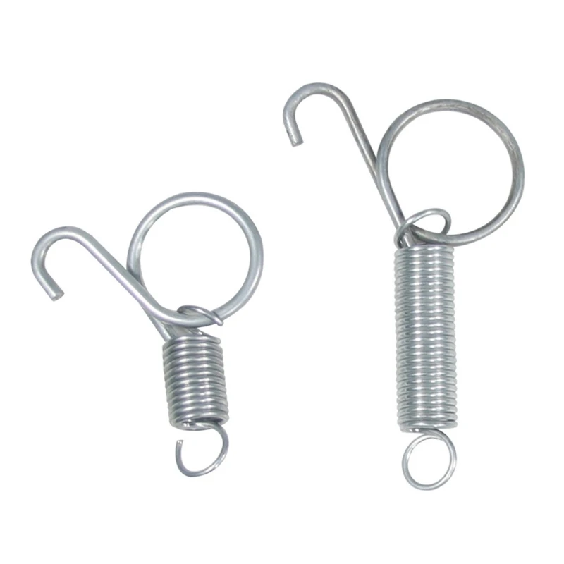 10-Piece Cage Door Metal Finger Spring Hooks for Rabbit Bird Cages