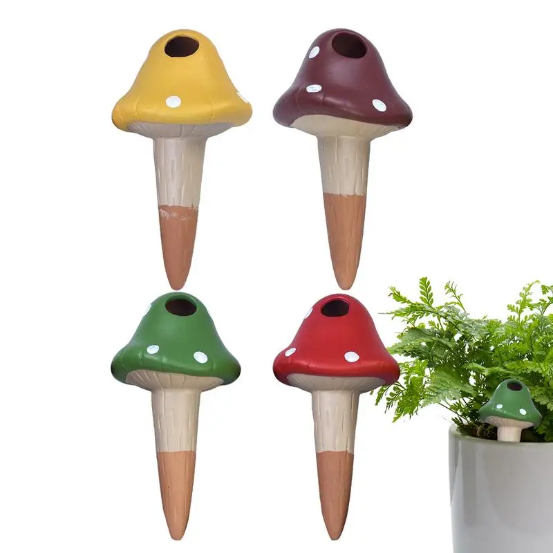 

Plant Watering Spikes Slow Release Self Watering Clay Spikes 4pcs Colorful Cute Watering System Decorative Planters Devices For