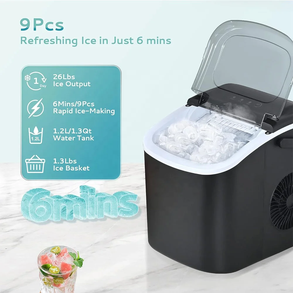 Ice Maker Ice Making Machine for Home Use with Factory Price Portable Countertop Maker Machine