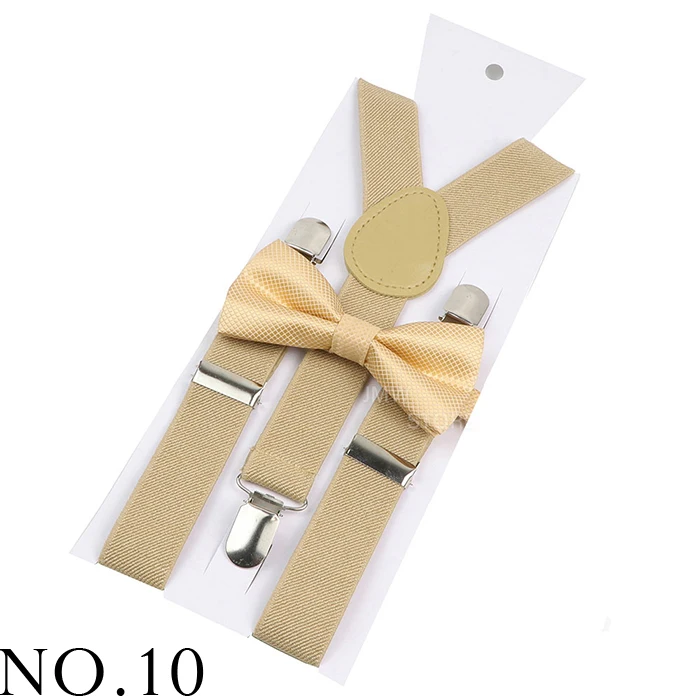 Adjustable Elastic Leather Suspenders Bowtie Set Men Women Baby Blue Braces Straps For Wedding Y-Back Shirt Accessories Gift