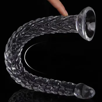 Super Long 60cm Dragon Scale Tentacle Dildo Raised Polka Dot Double Head Dildos Women Lesbian Masturbator Fake Penis Gay Sex Toy 6