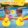 1/2 Pcs Rubber Duck 10.2 Inch Duck Toy Giant Rubber Duck Large Rubber Ducky Toy Squeaky Big Yellow Rubber Ducks 5