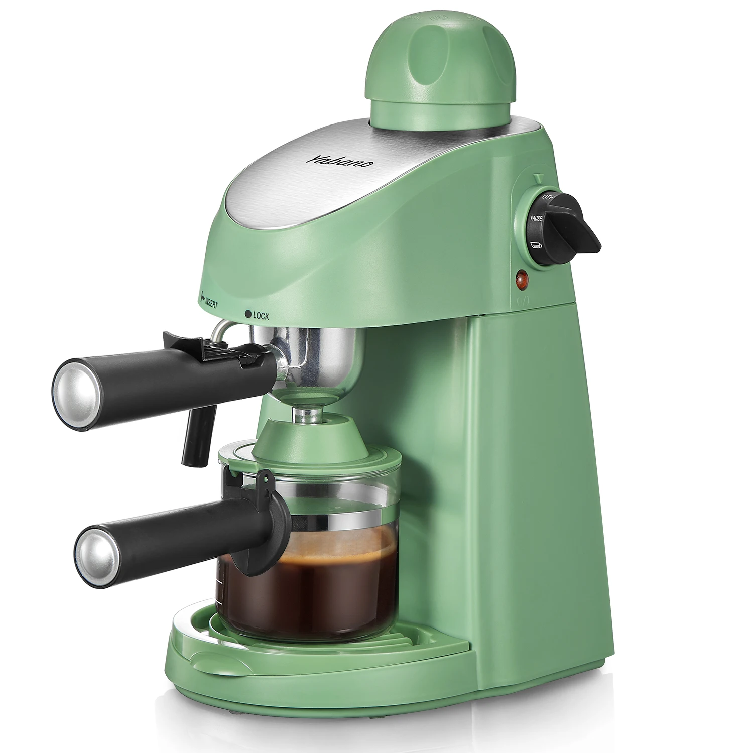 Máquina de café espresso Yabano, cafetera espresso de 3,5 bares, espresso y capuchino M - Imagen 11 de 12