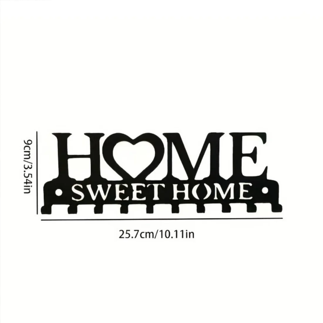 Wall - Mounted "Sweet Home" Key Holder: Keep Your Keys in Order with This Creative Front - Door Key Wall Hook 2