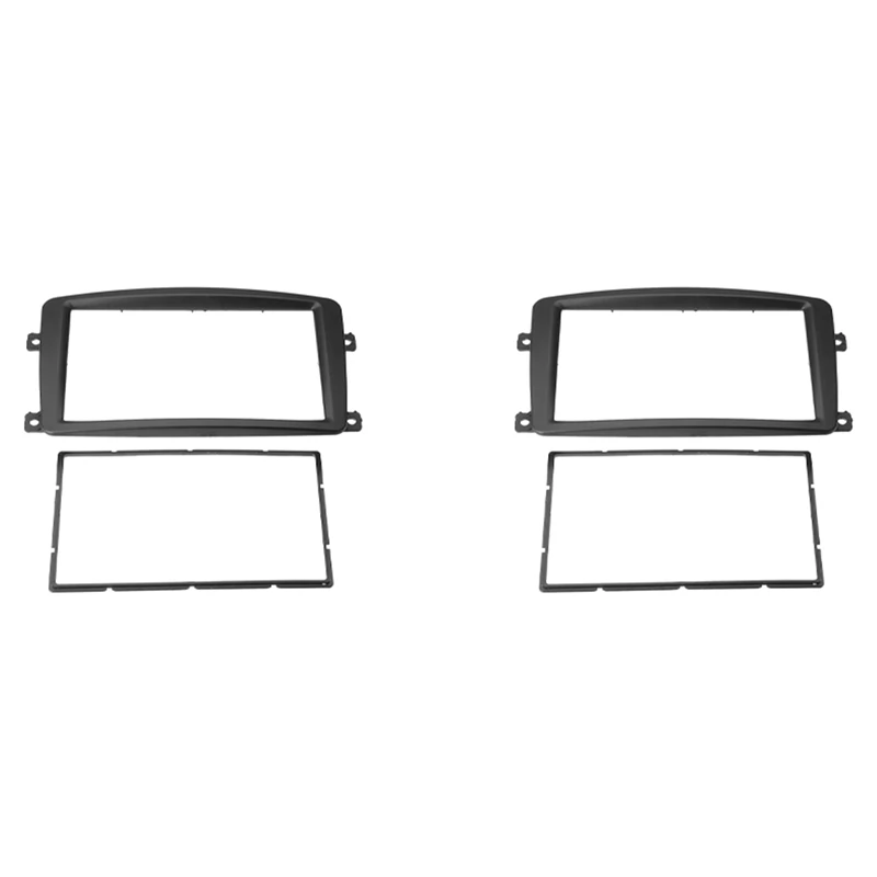 

2X 2 Din Car Radio Fascia DVD Player Panel Kits Stereo Dash Frame For Mercedes Benz C CLK G CLASS Viano W203 W209 W463