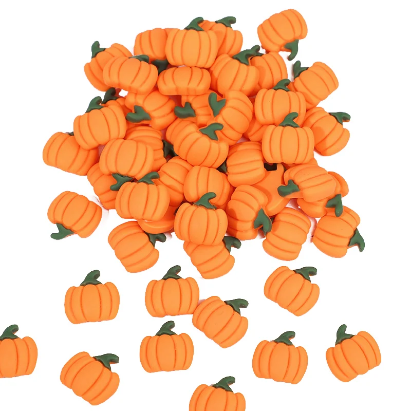 20/50Pcs Mini Resin Pumpkins Miniatures Fake Vegetables for Thanksgiving Day Autumn Home DIY Craft Decoration Halloween Supplies
