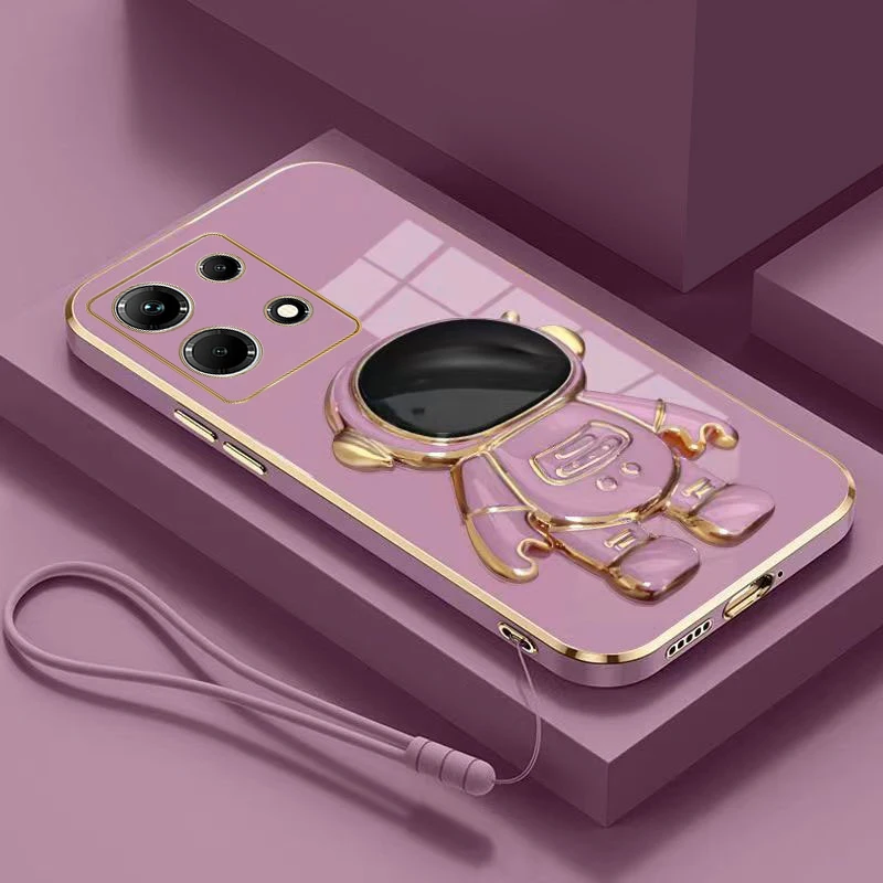 Coque de téléphone avec support de lanière d'astronaute, étui infinix Note 30Pro Hot 30i 20 20i 11 12 12i 20Play, housse pour note 30_voghion.com
