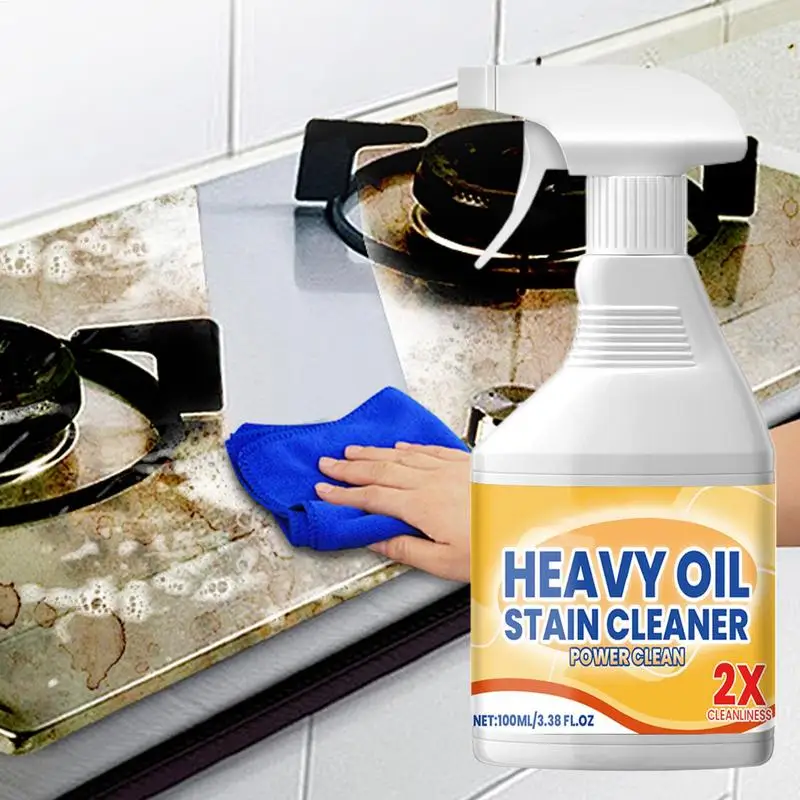 Kitchen Cleaner Spray Degreaser All-Purpose Cleaner Cleaning Agent Stain Remover Foam Spray Powerful Solution For Oven Pots Pans