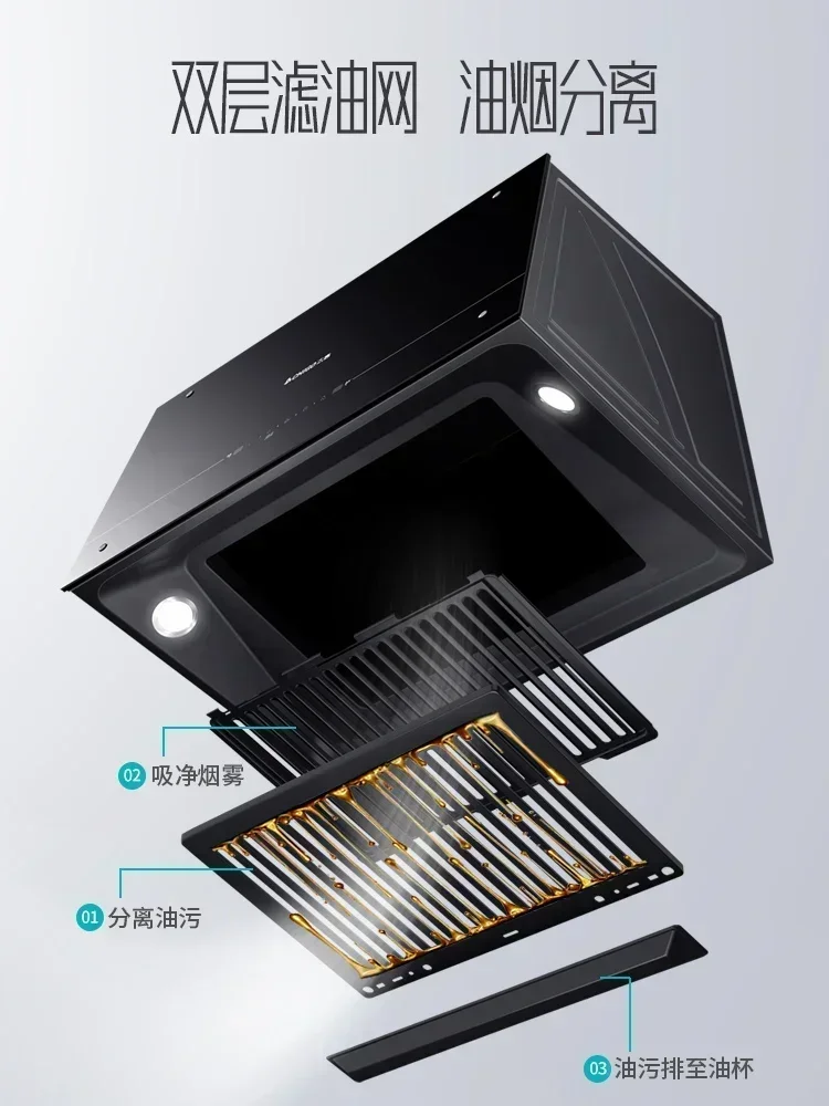 new wall - mounted top - suction range hood Large - suction  for small household kitchens range hood  kitchen hood 5
