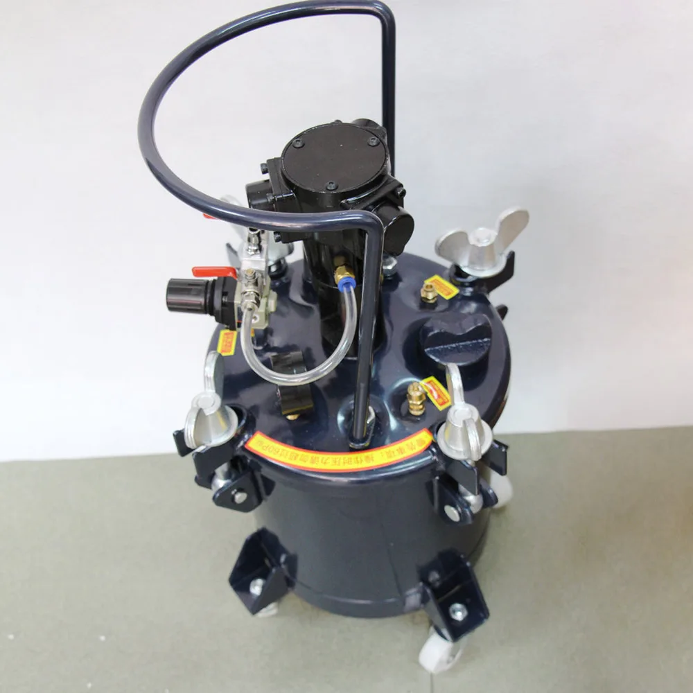 Pressure Pot 30L 40L Spray Paint Pressure Pot Tank with pneumatic Mixing Agitator Paint Tank