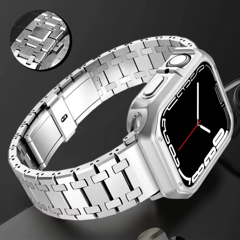 Elegant Stainless Steel Metal Business Watch Band Bracelet Strap