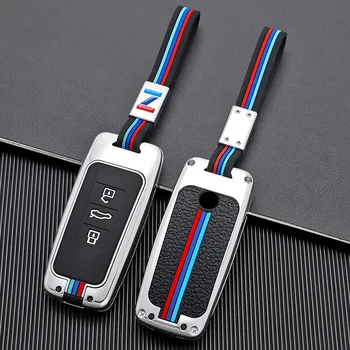 Cover chiate/telecomando per VW Volkswagen Touareg 2018 2019 2020 2021 3 pulsanti Shell di protezione senza chiave a distanza - Copertura completa della cassa chiave dell automobile del Silicone in lega di zinco per VW