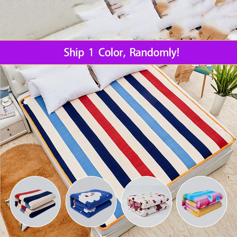 Electric Blanket Color Randomly Single Double Size Heating Security Blanket  Heated Pads Warm Mat - AliExpress