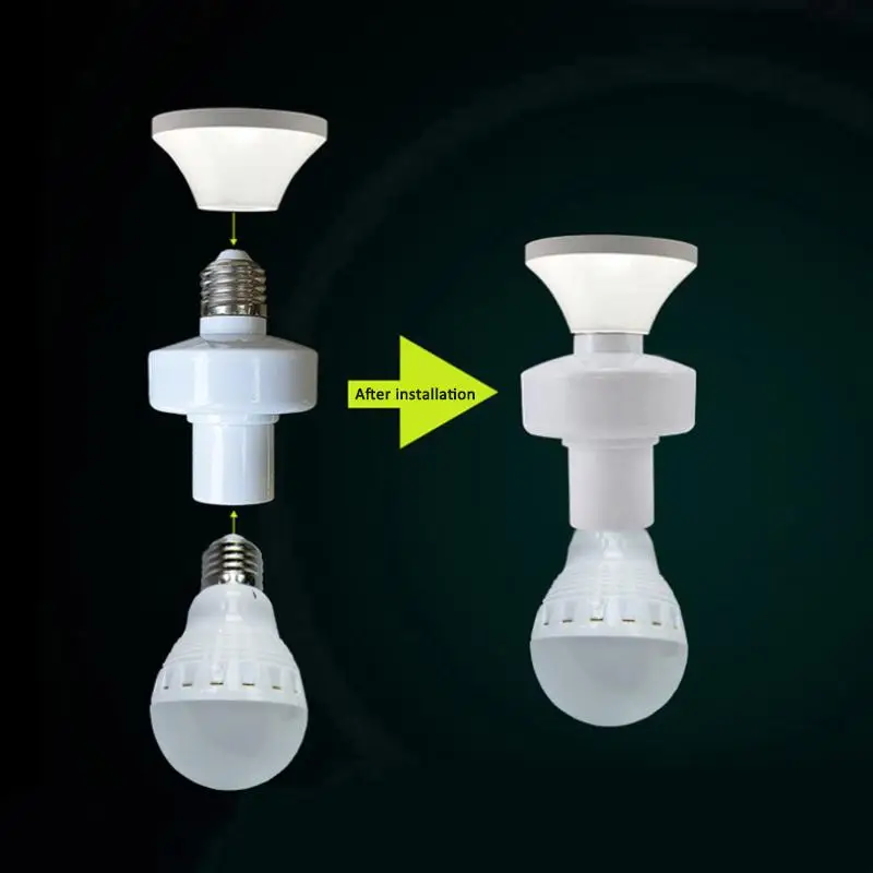 Tuya WIiFi BL E27 Socket Smart Light Bulbs Adapter Lamp Holder Base Kitchen Bedr