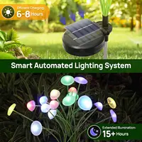 Solar Garden Lights Dual Mode LED Solar Mushroom Lights Waterproof Decor Yard Patio Pathway Jellyfish for Garden Ambiance 5