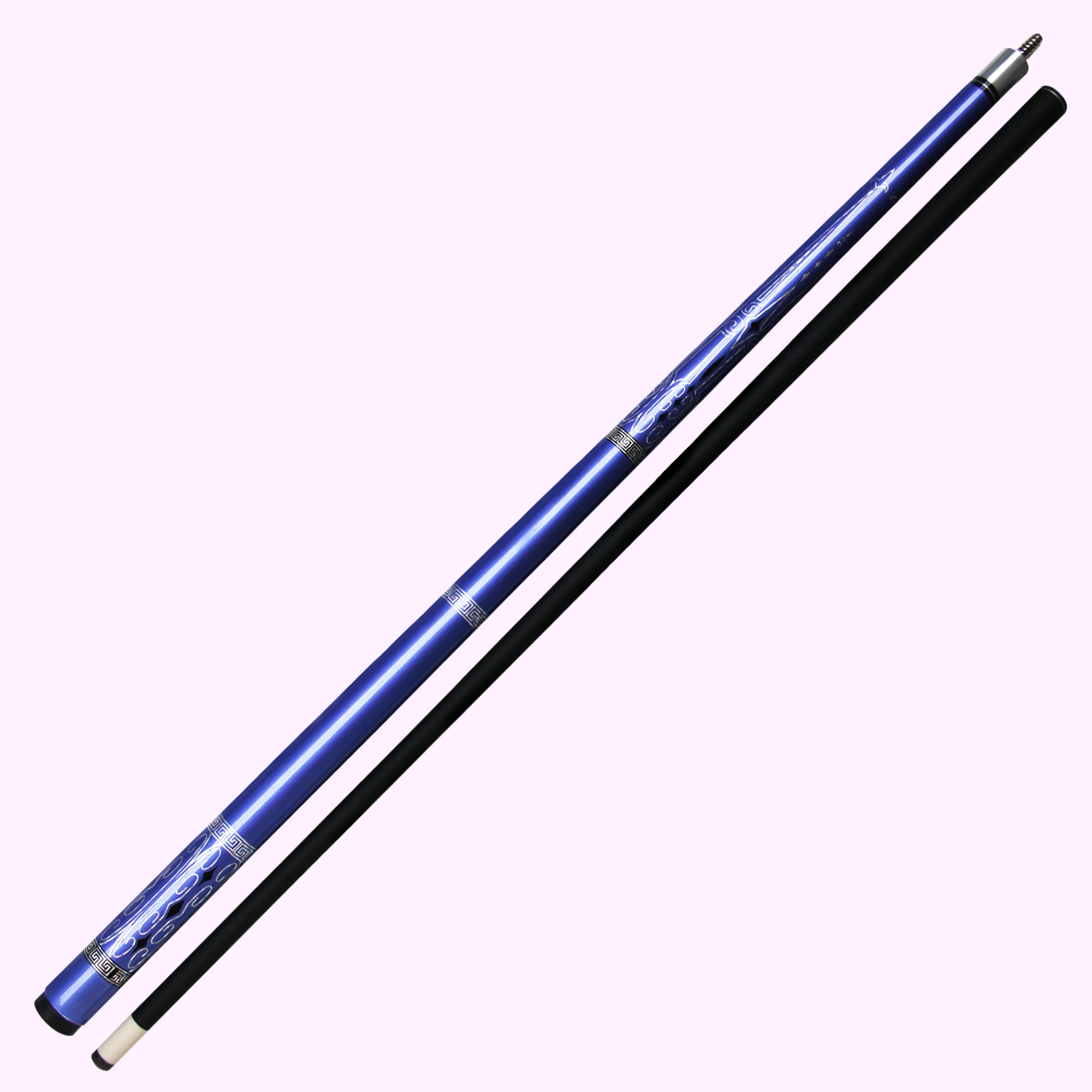 Professional High-Quality 1/2 Style Fiberglass Pool Cue-13mm Tip,Multi-Layer Tip Design for Precision Ball Control