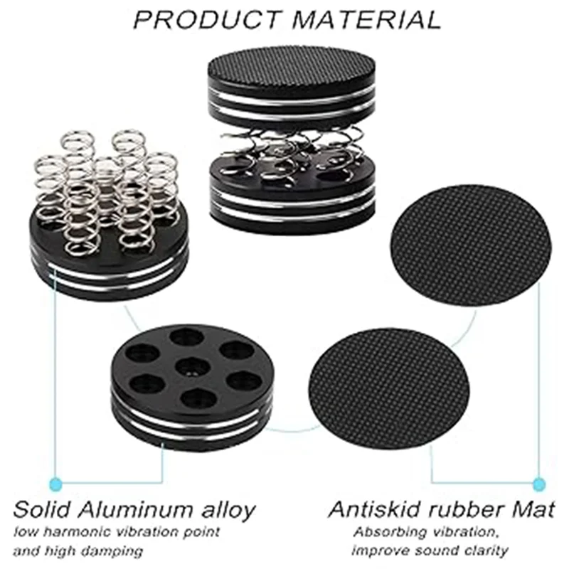 A25R-Hifi Audio Foot Pad Aluminum Alloy Spring Shock Absorption Speaker Equipment Spike Foot Nail ( 4 Pcs )