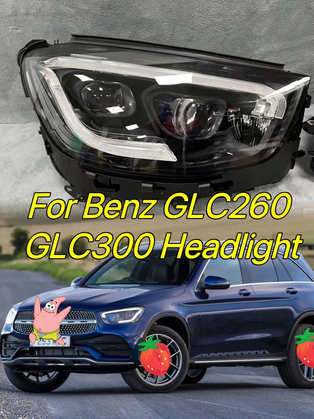 

Передняя фара в сборе для Mercedes-Benz GLC260 300 W253, Геометрическая многолучевая фара в сборе для автомобиля 20-21