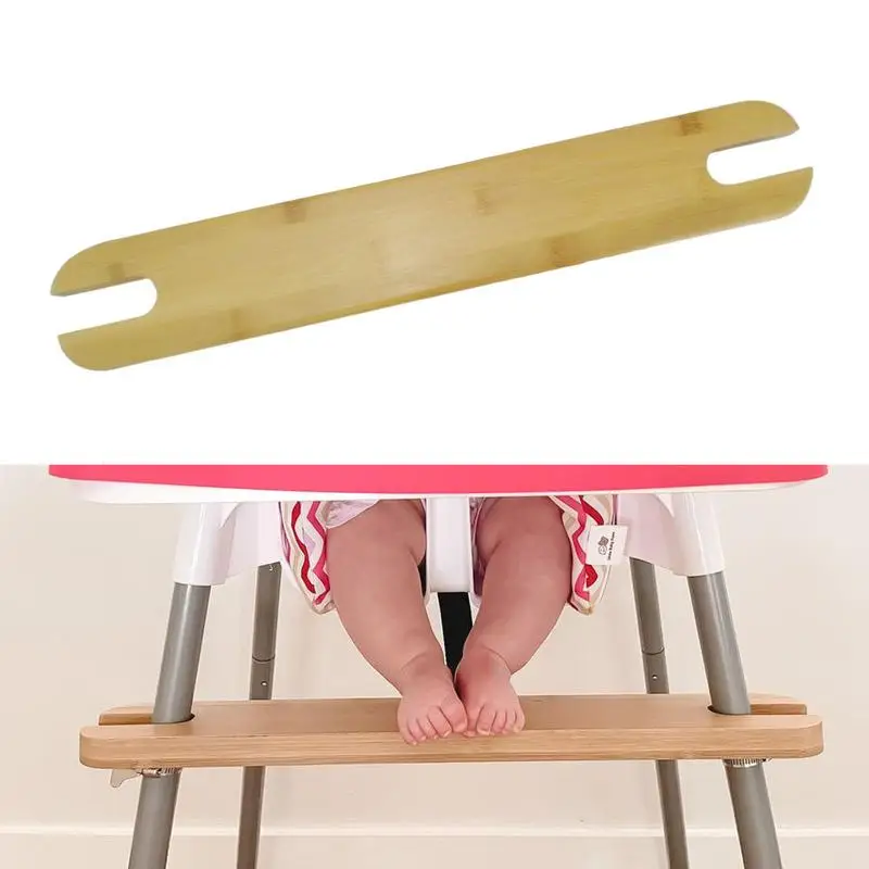 50cm Baby Highchair Foot Rest Footrest Baby Natural Bamboo Baby Highchair Foot Rest High Chair Footrest With Rubber Ring 4