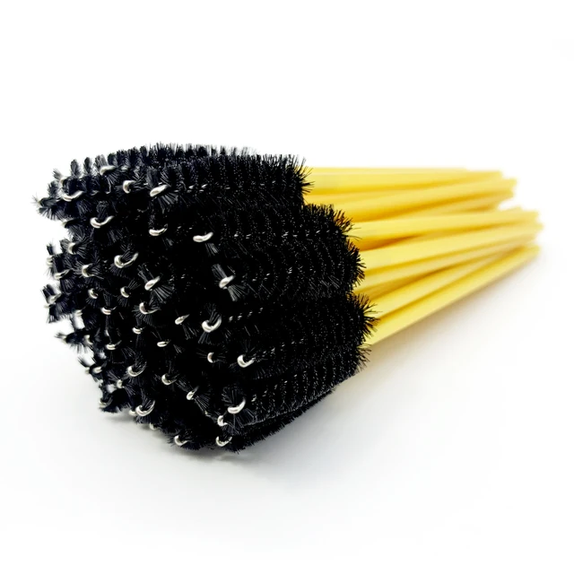 Brosse de maquillage pour cils, manche en diamant, baguettes de Mascara en cristal, fournitures d'outils d'extension de cils, brosses à cils