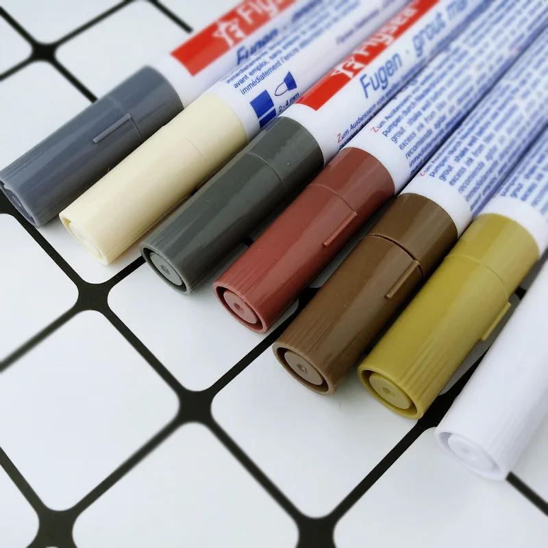 Waterproof Grout Tile Pen Wall Grout Restorer Marker Pen for Bathroom Wall Floor Decontamination Seam Repair white marker pens pen marker marker pens