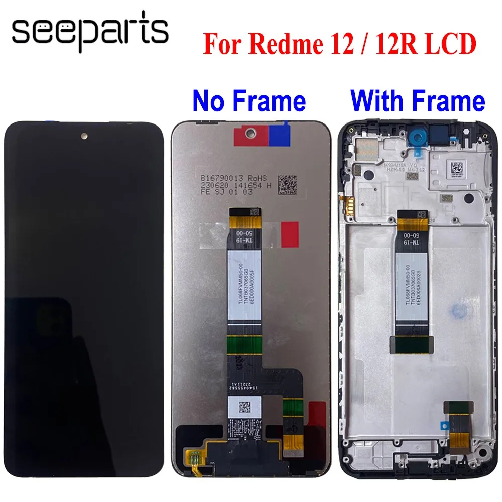 

6.79" For Xiaomi Redmi 12 12R LCD Display Touch Panel Screen Digitizer Assembly For Redmi 12 Display 23053RN02A Replacement