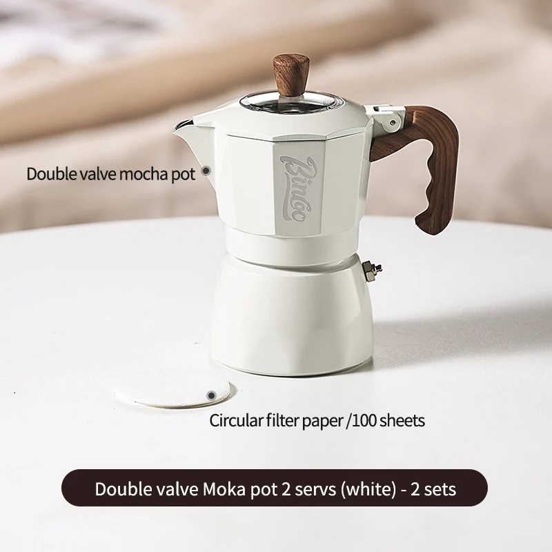 طقم موقد كهربائي بينكو موكا بوت مزدوج الصمام، وعاء...