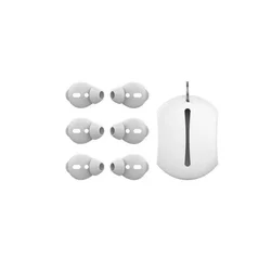 Triple Set of Soft Silicone Earbud Covers with Storage Pouch - Protective Earplug Caps (For Airpods)