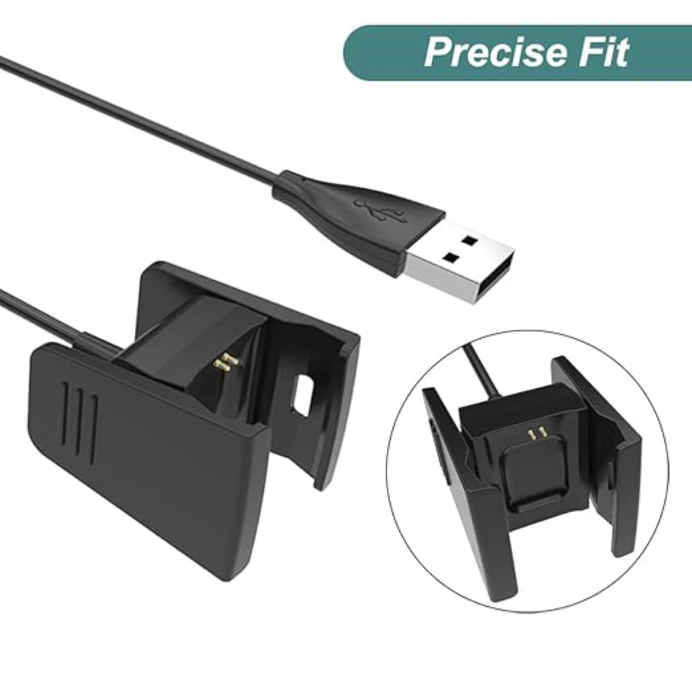 Fitbit Charge 3 USB Smartwatch Charging Cable – 3.3ft Replacement Charger