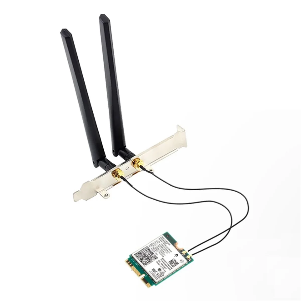 

For Intel BE200 WiFi 7 M.2 Card Bluetooth 5.4 BE200NGW 2.4G/5G/6GHz Wireless Adapter Network Card with Antennas(6Dbi)