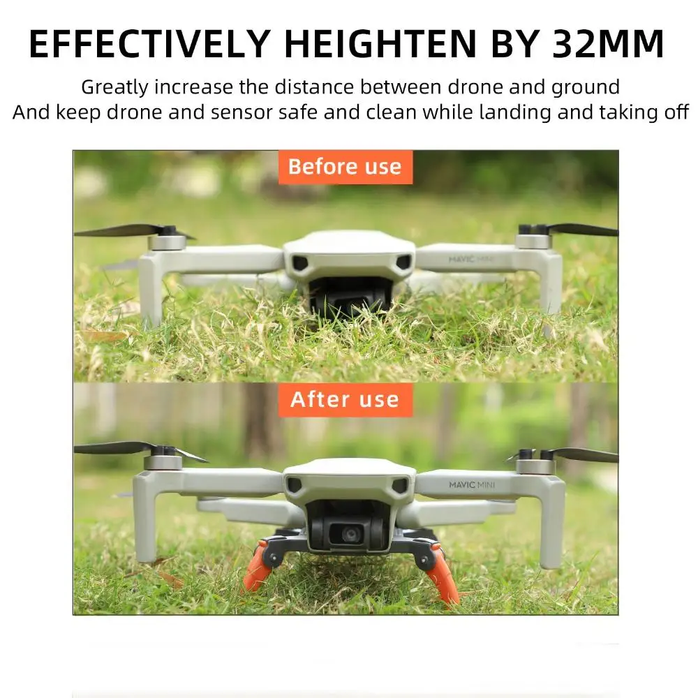 DJI MINI 2/SE용 새로운 높이 연장 보호 장치 접이식 스파이더 확장 랜딩 기어