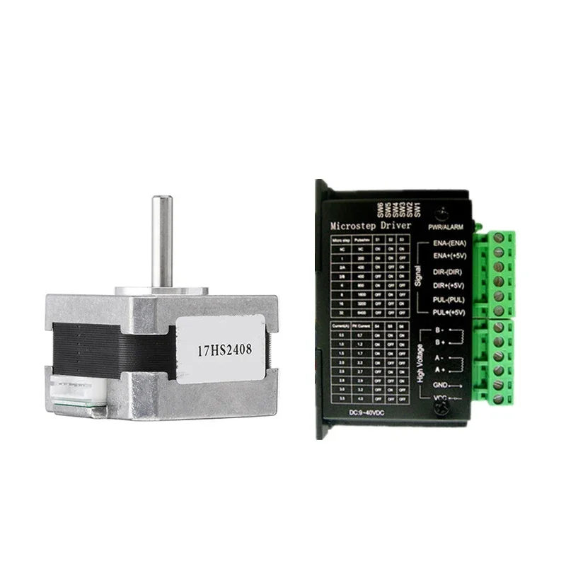 

Шаговый электродвигатель 17HS2408 4-lead Nema 17 42BYGH 0.6A TB6600 драйвер CECNC для лазерного и 3D принтера, 1 шт.