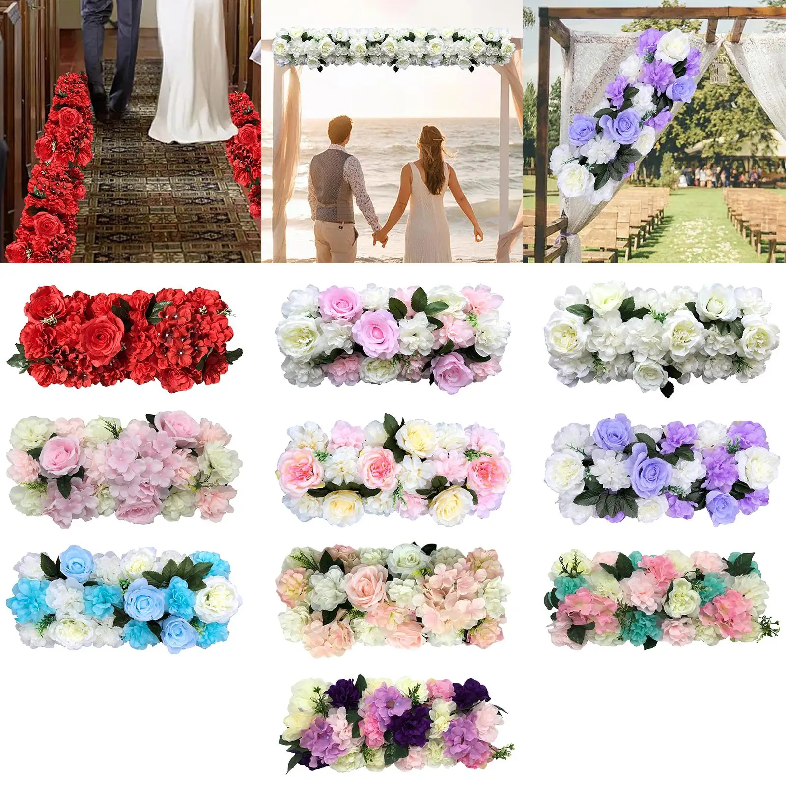 Flowers Wall Panel Wedding Arch Flowers Baby Girls Room Nursery Decoration