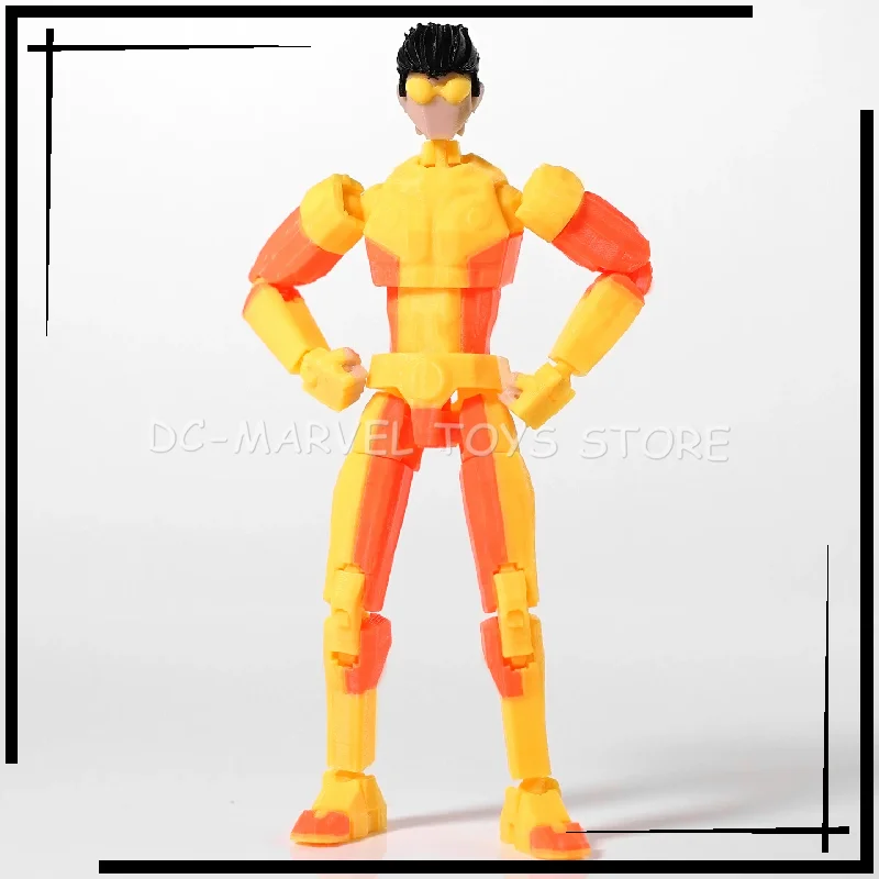 Neu auf Lager: 3D-gedruckte Unbesiegbare Jungen-Figur in Hellblau mit Markierungsstreifen, Dummy13 T13 Mehrteilige Verwandlungs-Actionfigur – Detail 14